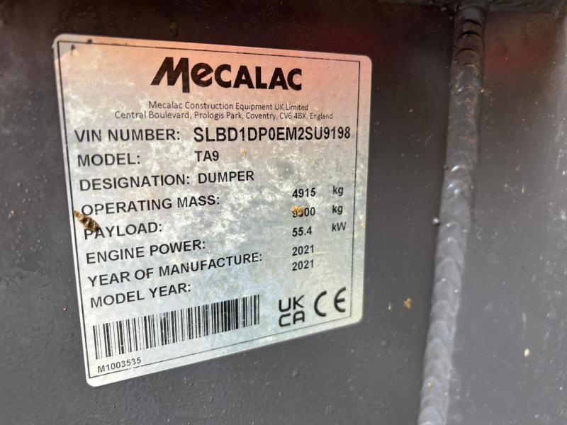 Mecalac TA9 9 Tonne