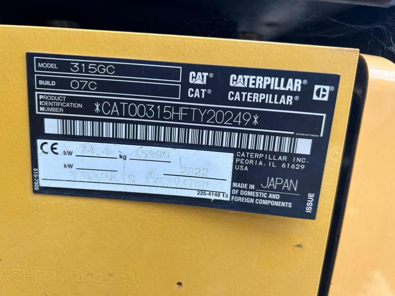 Caterpillar 315 GC ( Japan Built & EPA )